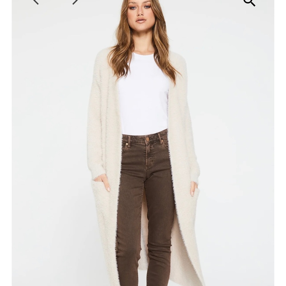 Electra Drop Shoulder Cardigan Sweater - Picture 4 of 5